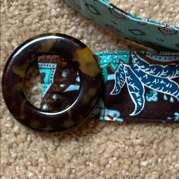 Reversible Vera Bradley Belt Java Blue Pattern - Picture 2 of 4
